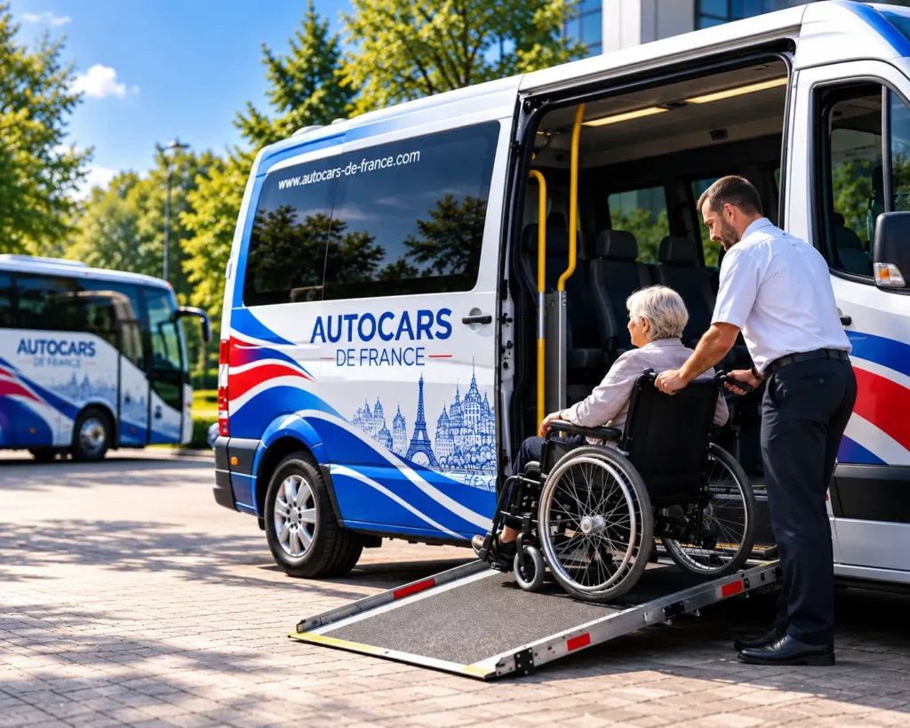 Transport PMR à Paris avec autocar adapté aux fauteuils roulants | autocars de france