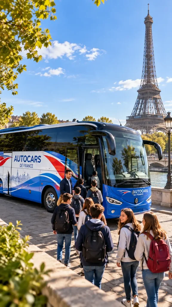 Autocar de transport scolaire à Paris pour sortie pédagogique | autocars de france